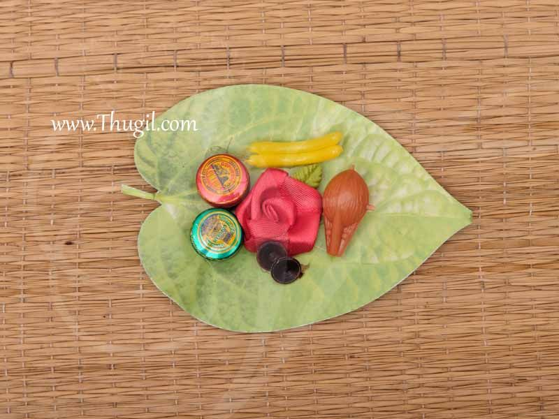 Leaf KumKum Turmeric Box Thamboolam Gift Set Add on