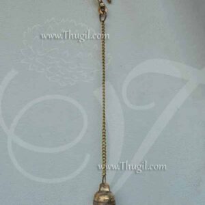 Decorative brass metal Hand made with chain and hook hanging bell