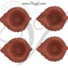 4 Festival India Baked Clay Diyas Diya Oil Lamps Light Deepam