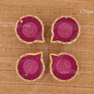 Teracotta Clay Diyas Oil Lamps Light Deepam For Diwali Buy Now 4 Pieces