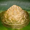 Kireedam for Sai Baba Half Crown Gold Plated Crown Mukut 8.5 inches