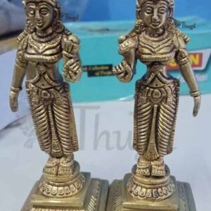 Goddess SriDevi Statue Moorthi Devi Brass idol 5 inches