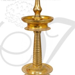5 feet / 60 inches Kerala Design NilaVilakku Brass Lamp