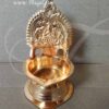 3.5" Gaja Lakshmi Kamakshi Vilakku Brass Diyas Lamps Buy Now