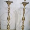 3 feet / 36" Standing Brass Shanku Chakra Vilakku Deepam Diyas