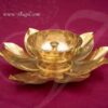 Large Brass Lotus Diyas in flower design Buy Online #2 7"