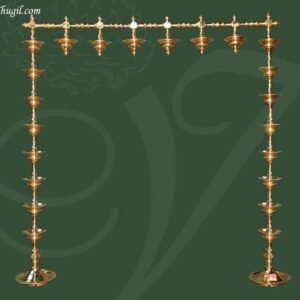 5 feet Vasal Malai Vilakku in Brass for Temples and Puja Room Door Diya