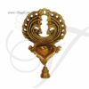 Brass Wall Hanging Lamp Diya With Bell Buy Now 8"