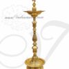 Lamp Gold Plated Brass Diya Ganesha Vilakku Buy Now 3 Feet
