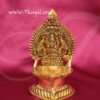 Brass Deepam Lord Gajalakshmi Vilakku Lamp Buy Now 5.5"