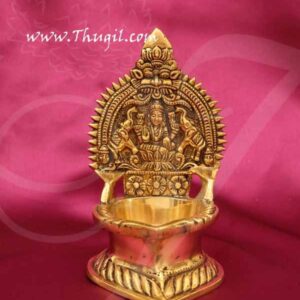 Brass Deepam Lord Gajalakshmi Vilakku Lamp Buy Now 5.5"