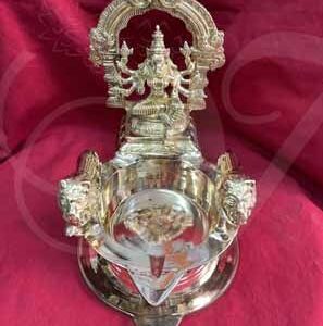 Goddess Varahi Amman Vilakku Buy Online Brass India Large Lamp - 1 piece 9"