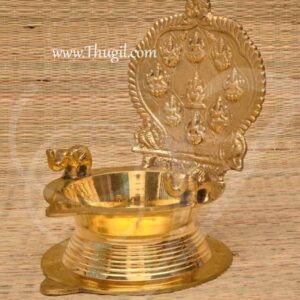Ashtalakshmi Unique Brass Diya Lamp Vilakku Buy Now 8x6"
