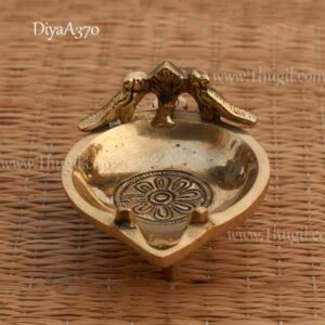 Peacock Brass Pooja Decorative Vilakku Buy Now 2 "