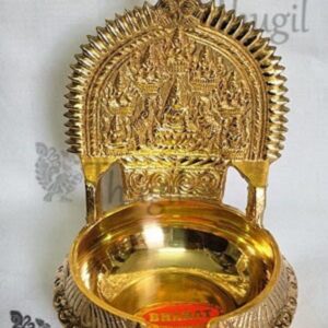 Brass Ashtalakshmi Diya Lamp Vilakku 5.5 inches