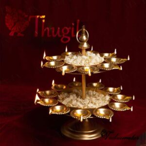 Decor Urli Bowl for Flowers, 2 Layer Diya Bowls, Handcrafted Bowl for Floating Tea Light Candles Home,Office & Table Decor, Diyas for Festival.