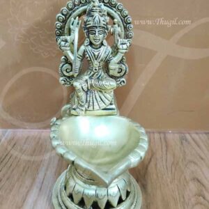 Goddess Amman / Mariamman Vilakku Buy Online Brass Lamp 8 Inches