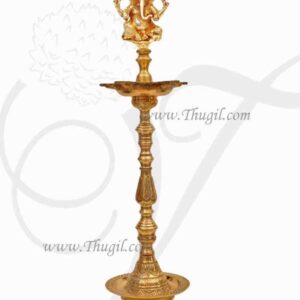 Ganesha Brass Diya Lamps Temple 24 inches / 2 feet Deepam