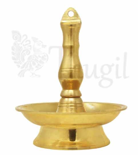 Kerala Brass Hanging Diya Thongu vilakku Deepam Oil Lamp Buy online Now 6"