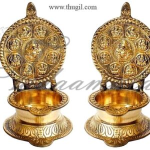 Buy Online Brass Ashtalakshmi Lamp Diya Vilakku