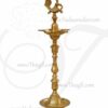 32" feet Peacock Standing Brass Lamp Vilakku Deepam Diyas