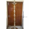Brass Peacock Standing Diya Mayil Vilakku Deepam Large Size - 7 feet