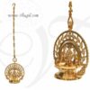 Hanging Gajalakshmi Vilakku Diya Brass India Lamp Buy now 12 inches