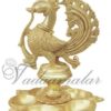 Peacock Hanging Brass Diya Oil Lamp