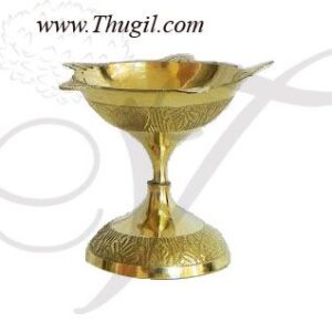 2" India Brass Diya Oil Lamp
