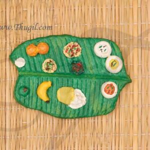 Fridge magnet Food on Banana leaf Indian TamilNadu Andhra Karnataka Kerala Style