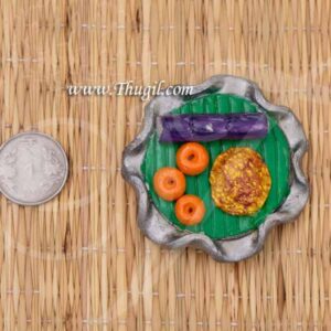 Fridge magnet Food on Banana leaf Dosai Indian TamilNadu Andhra Karnataka Kerala Style