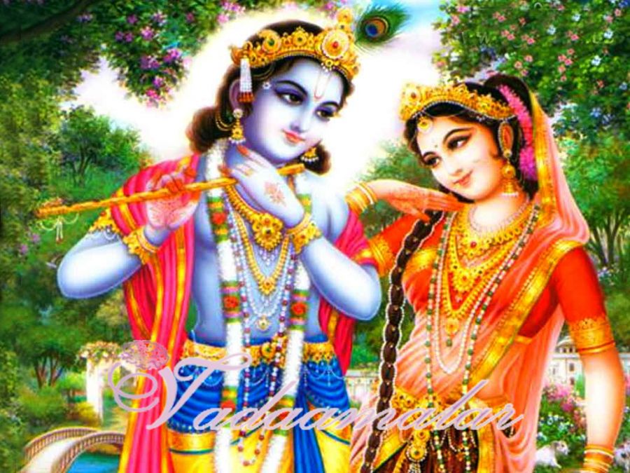 Radha Krishna Picture Gift Photo Card