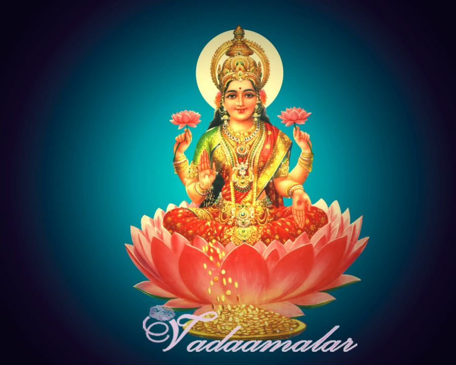 Goddess Shree Lakshmi Picture Gift Photo Card