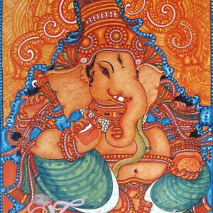 Painted Lord Ganesh Picture Gift Photo Card