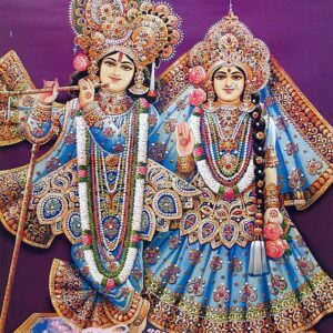 Iskon Radha Krishna Picture Gift Photo Card