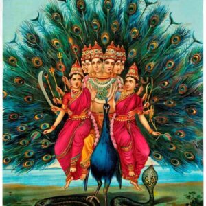 Lord Murugan Valli Deivanai Picture Gift Photo Card