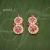 Ear Decoration Small Size Jewellery Karna Patham Hindu Goddess Pink 1 inch