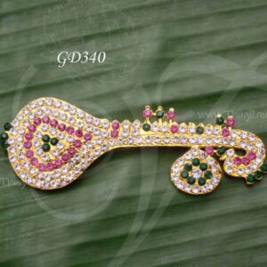 Small Size Veena For Goddess Saraswathi Lord Ganesha Hindu Idol Decoration 4 inches