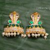 Ear Ornaments in snake design earrings for Hindu Goddess 2 inches
