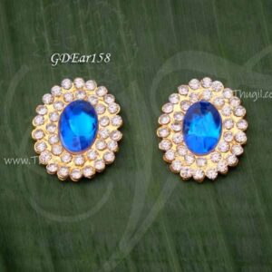 Tikka bindi earrings ornament for goddess shrinkar alangaram statue hindu 1 inch