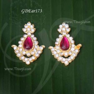 Ear Stud Jewllery Goddess Lakshmi Amman Mariamma Durga 1 inches