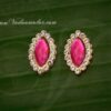 Pink Tilak Symbol Jewelry Ornament for forehead Statue Diety Amman Jewellery - 2 pieces-.9 inches