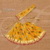 Yellow Skirt Pavadai Deities Dress for Goddess Idols Statues 8.5 inches