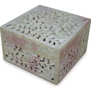 Floral Carved Jewelry Box