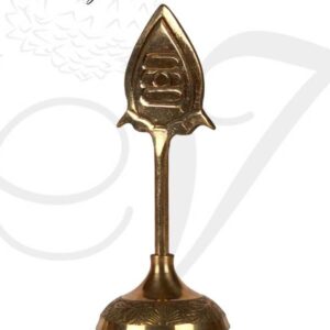 6" Murugan Brass Vel Stand Kumaraswamy Kartekeya Weapon Vel