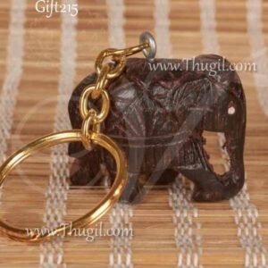 Wooden Elephant Key Chain Small Gift Items