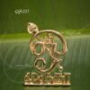 Murugan Brass Om Vel Symbol Stand weapon 2.5 Inches