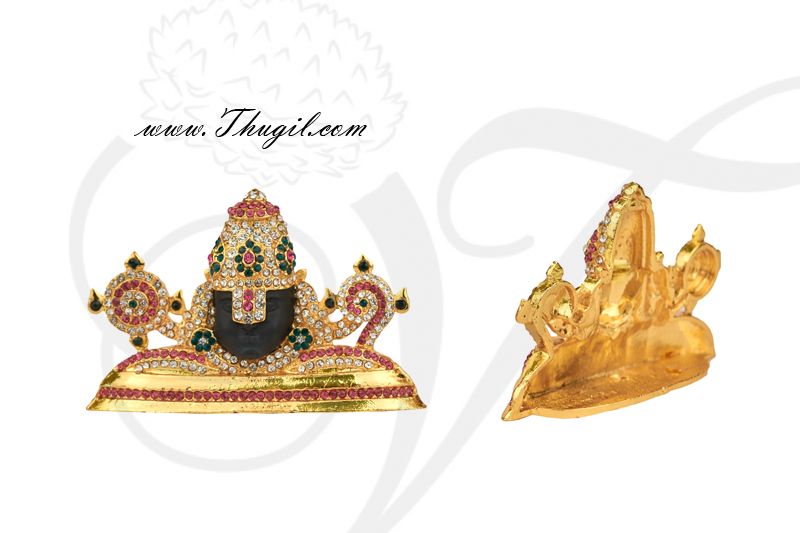 1.8 Sri Venkateswara Lord Balaji Deity Desktop Car Statue