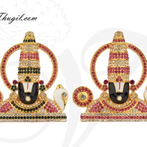 2.8" Sri Venkateswara Lord Balaji Deity Desktop Car Statue