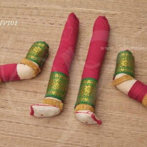 Red Colour Zari Design Goddess VaraLakshmi Amma Hand and Legs for Decoration 12 Inches